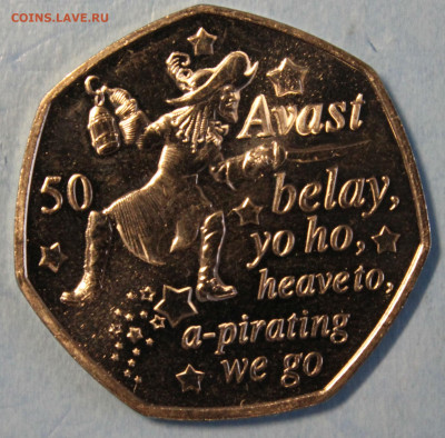 50 пенсов 2019 год. ПИТЕР ПЭН - КАПИТАН КРЮК до 19.12 в 22 - IMG_8445.JPG
