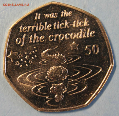 50 пенсов 2019 год. ПИТЕР ПЭН - КРОКОДИЛ ТИК ТАК до 19.12 - IMG_8448.JPG