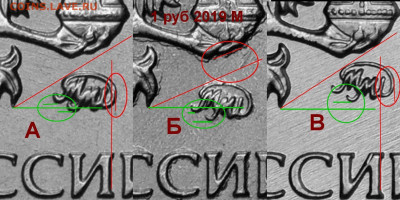 Монеты 2019 года (треп) - Сравнение 2