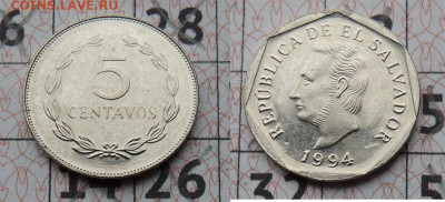 Сальвадор 5 сентаво 1994 XF до 19.12 - Сальвадор 5с