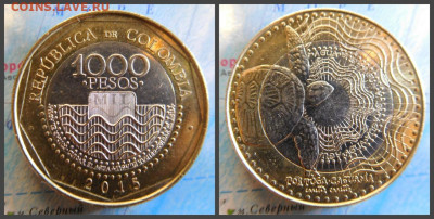 Колумбия 1000 песо, 2015 - 13