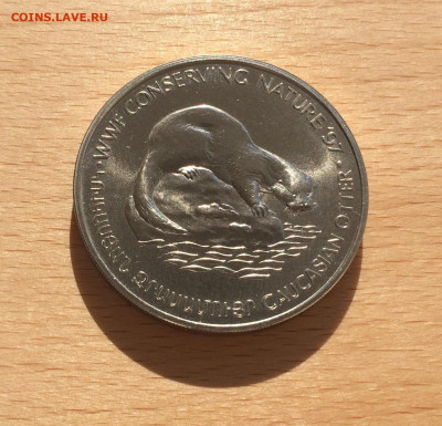 Крона Шайба Армения 100 драм 1997 Кавказская Выдра фауна - IMG_8123.JPG