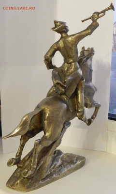Статуэтка Орленок на коне. Агитация СССР (силумин) - DSCN3019.JPG