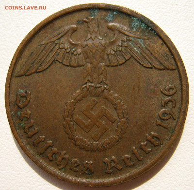 Германия 3 рейх 2 рейхспфеннига 1936 D до 20.12. 22:00 - IMG_4309.JPG