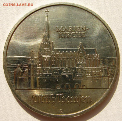 Германия ГДР 5 марок 1989 Церковь Марии Мюльхаузен 20.12. 22 - IMG_4189_1.JPG