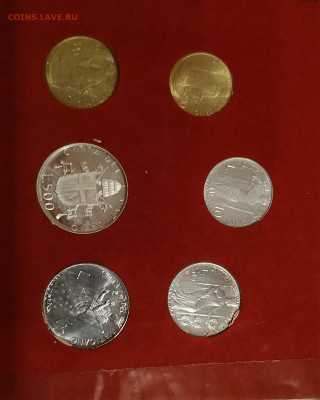 Ватикан набор 6 монет 1979 (серебро)до 18.12 22.00 по Москве - 19791