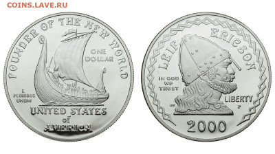 США. 1 доллар 2000 г. Proof. Эриксон. До 18.12.19. - DSH_5481.JPG