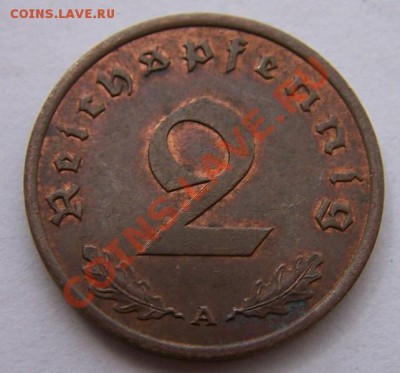 Германия третий рейх 2 пфеннига 1940 год. До 12.08.В 23-00. - 1665912211