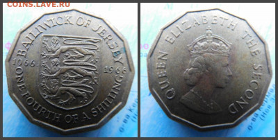 Джерси ¼ шиллинга, 1966 900 лет битве при Гастингсе - 2