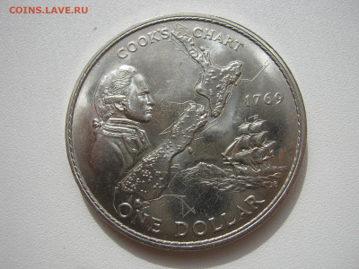 Новая Зеландия 1 доллар 1969 экспедиция Кука, корабль 21.12. - IMG_8814