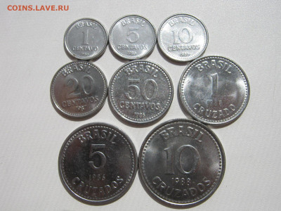 Бразилия 1,5,10,20,50 сентаво, 1,5,10 крузадо 1986-1988 21де - IMG_9515