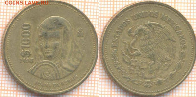 Мексика 1000 песо 1988 г., до 23.12.2019 г. 22.00 по Москве - Мексика 1000 песо 1988 7649