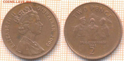 Гибралтар 2 пенса 2005 г., до 23.12.2019 г. 22.00 по Москве - Гибралтар 2 пенса 2005  7666