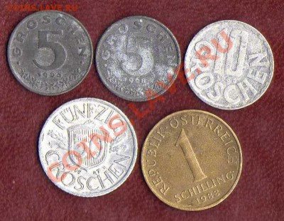 Австрия 5 монет до 12.08. в 21:00 - img139