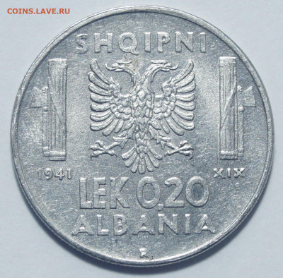Албания 0,20 Лек 1941 до 23.12.2019 в 22:00 - Албания_02Лек_1941_1.JPG
