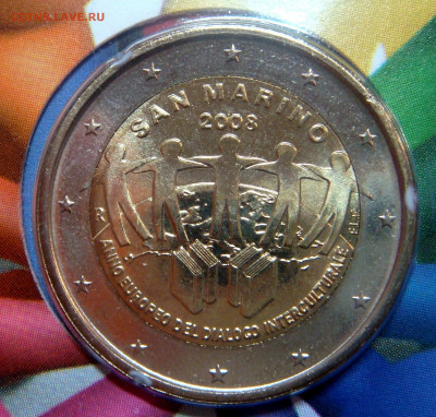 САН-МАРИНО 2 евро 2008 Межкул.Диалог блистер с 200. До 23.12 - 03.JPG