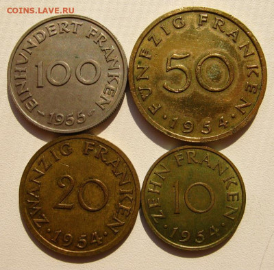 Саар 10,20,50 франков, 100 франков 1955 до 21.12. 22:00 - IMG_3697_1.JPG