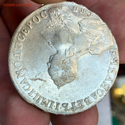 Штемпельный рубль 1755 и 1744 - CD373C47-3B2B-472D-B041-E4A00AA77D6E