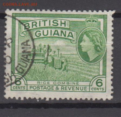 Колонии Британская Гвиана 1954 1м 6ц до 22 12 - 850