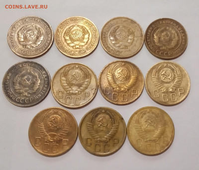 5 копеек 1928-1957, 11 штук разных: до 23.12.19, 22.00 мск - IMG_20191219_122133