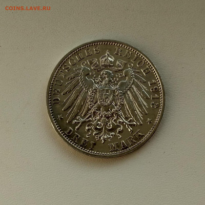 САКСОНИЯ,3 марки 1913г(Фридрих Август I)до 21.12.2019г - IMG_20191214_130036_HDR