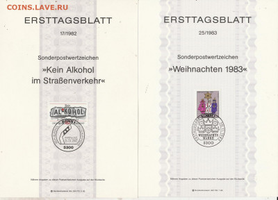 Листы первого дня Ersttagsblatt 6 шт. 7. до 22.12. в 22.00 - IMG_20191220_0041