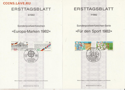 Листы первого дня Ersttagsblatt 6 шт. 1. до 22.12. в 22.00 - IMG_20191220_0043