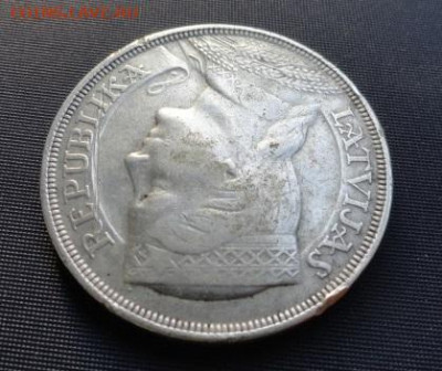 5 лат 1932 г Латвия серебро - DSC05403.JPG