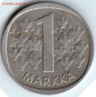 Финляндия 1 марка 1989 г. М до 24.00 27.12.19 г. - 062