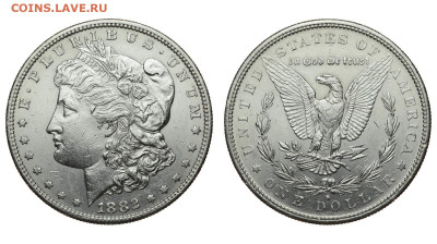США. 1 доллар 1882 г. Морган. До 25.12.19. - Р143.JPG