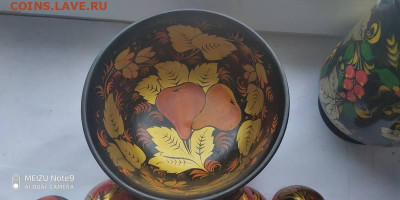 набор посуды хохлома. дерево. СССР - 28991006
