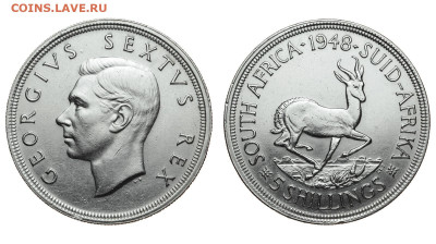 ЮАР. 5 шиллингов 1948 г. До 25.12.19. - DSH_5751.JPG