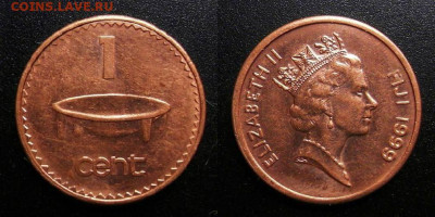 Фиджи – 1 цент (1999) до 24.12 (22.00) - Фиджи – 1 цент (1999) «Церемониальная чаша»