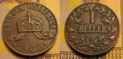 ГЕРМАНСКАЯ АФРИКА 1 геллер 1904 А,J, 1906 J. Оценка. - 023 — копия.JPG
