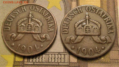 ГЕРМАНСКАЯ АФРИКА 1 геллер 1904 А,J, 1906 J. Оценка. - 012.JPG