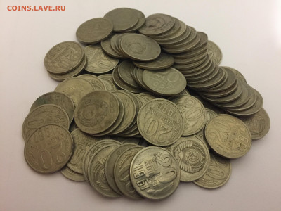 Поздние СССР 20коп, 90шт - DB4E8C12-DC30-4650-95F4-E54DC5EC94A6