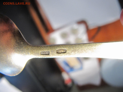 Чайные ложки 5шт серебро эмаль звезда 916 - IMG_3914.JPG