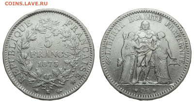 Франция. 5 франков 1873 г. До 25.12.19. - DSH_5892.JPG