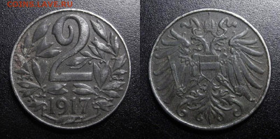 Австрия - 2 геллера (1917) до 25.12 (22.00) - Австрия - 2 геллера (1917) железо