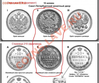 10 копеек 1860 СПБ-ФБ - особый тип орла - 10-60