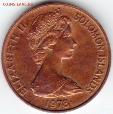Соломоновы острова  2 цента 1978 г. до 24.00 31.12.19 г. - 013