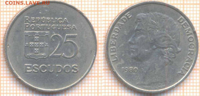 Португалия 25 эскудо 1980 г.,до 30.12.2019 г. 22.00 по Москв - Португалия 25 эскудо 1980 7751