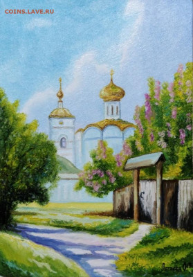 Картина холст масло "У старинного монастыря" - IMG_20191206_230319