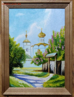 Картина холст масло "У старинного монастыря" - IMG_20191206_230829