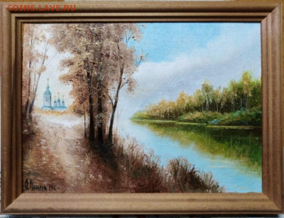 Картина холст масло "На берегу реки" - IMG_20191222_230826