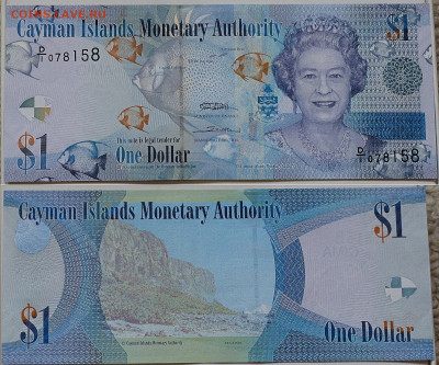 Каймановы Острова 1 доллар 2010 пресс - Каймановы Острова 1 доллар 2010 Пресс