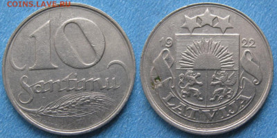 Латвия 10 сантим 1922 до 02-01-20 в 22:00 - Латвия 10 сантим 1922    190-краз1-7045
