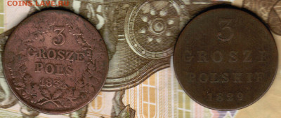 3 гроша 1829 FH и 3 гроша 1831 KG (польское восстание) - CCI28122019_00000