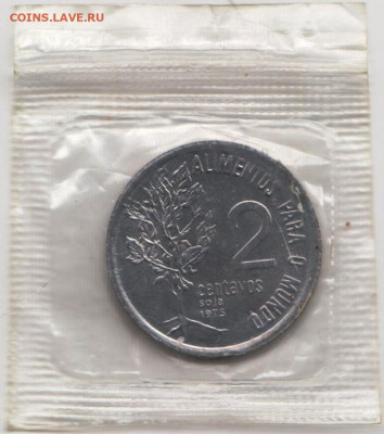 Бразилия 2 сентаво 1975 г. (в банк упак до 24.00 03.01.20 г. - 064