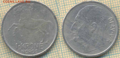 Норвегия 1 крона 1969 г., до 03.01.2020 г. 22.00 по Москве - Норвегия 1 крона 1969  5952